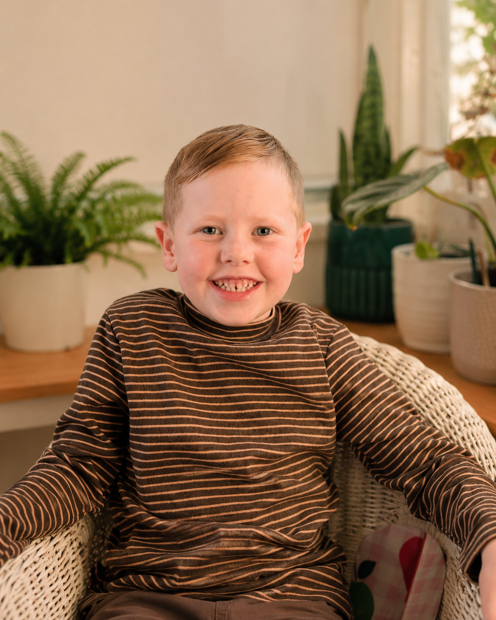 Bushland Stripe Turtle neck